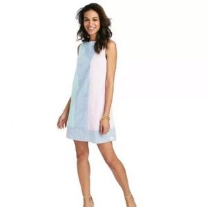 Vineyard vines size 4 party seersucker shift dress multi NWT